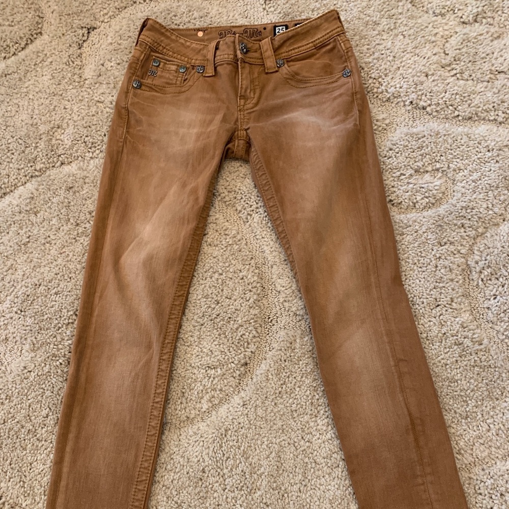 Miss Me Brown Skinny Leg Jeans